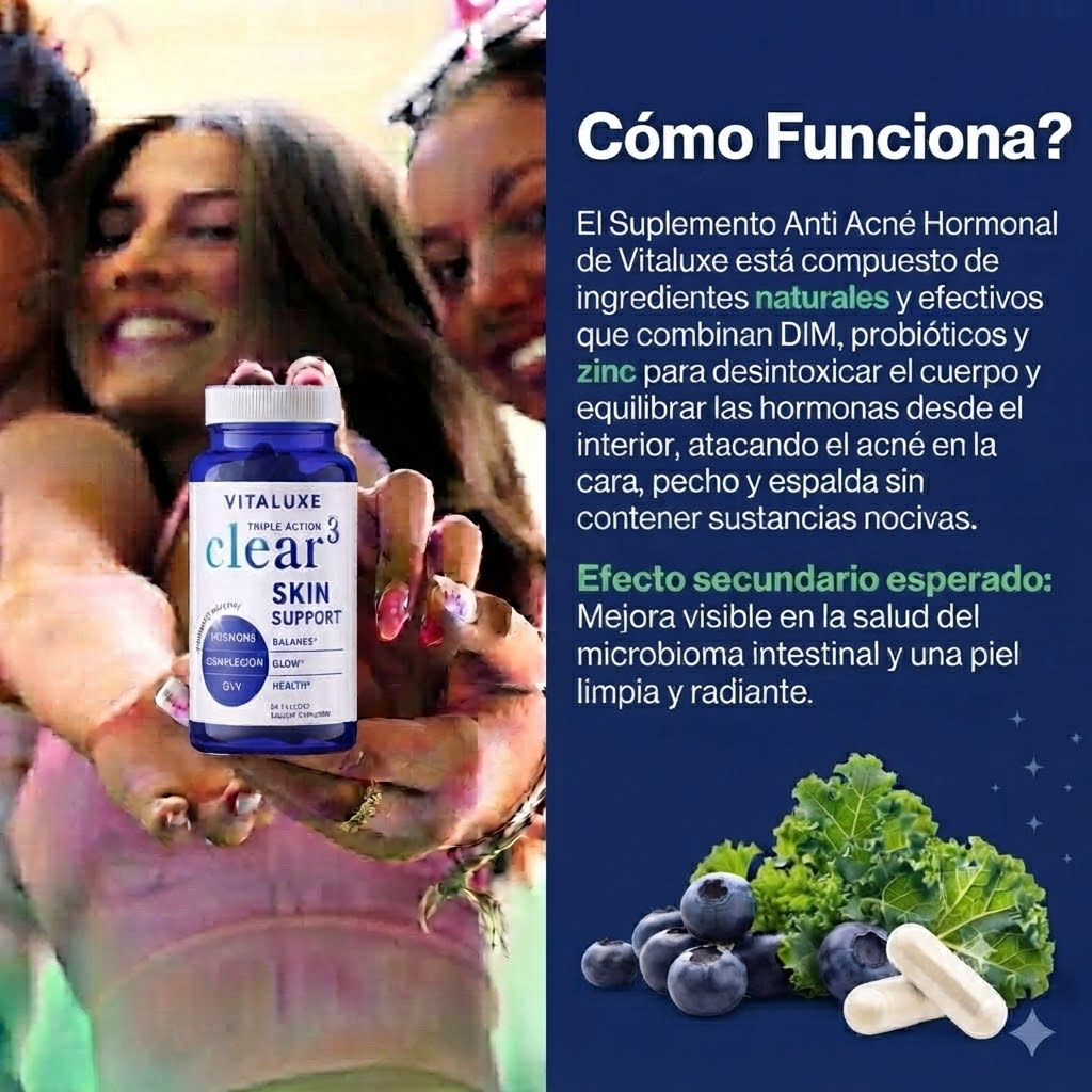 Suplemento Anti-Acné Hormonal Vitaluxe